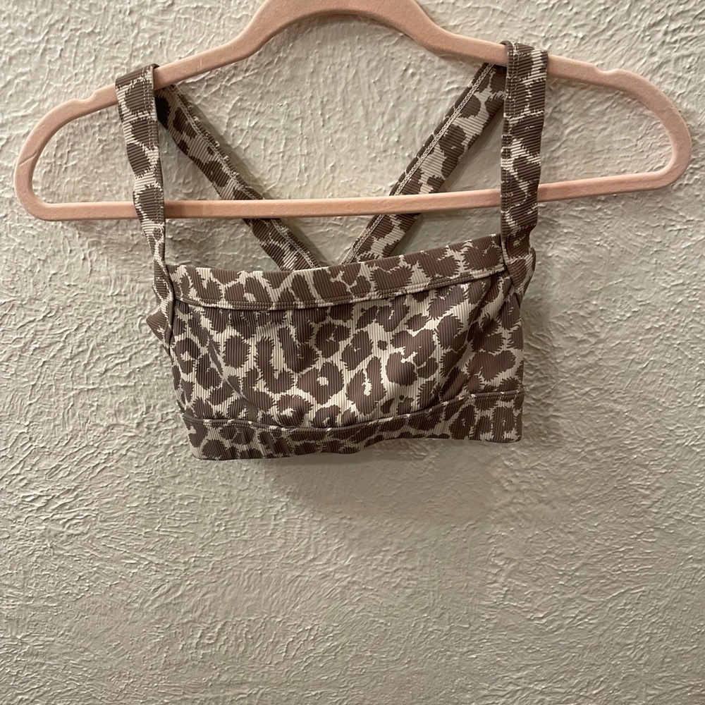 Glyder Leopard Print sports bra